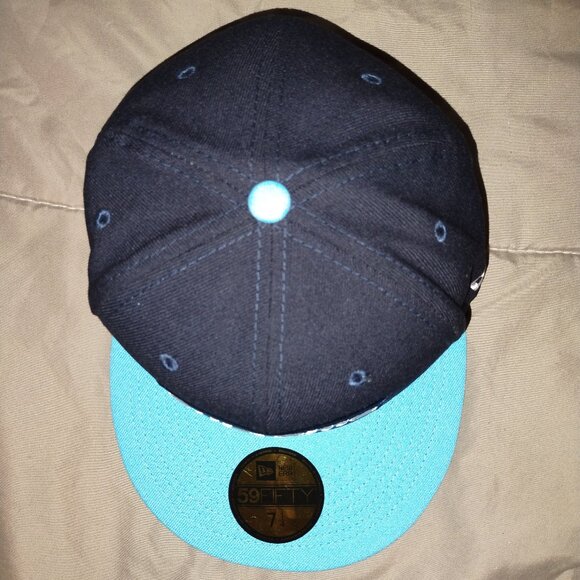 NWT Supreme Box Logo Fitted Hat Blue Size 7 1/4 - Picture 6 of 12